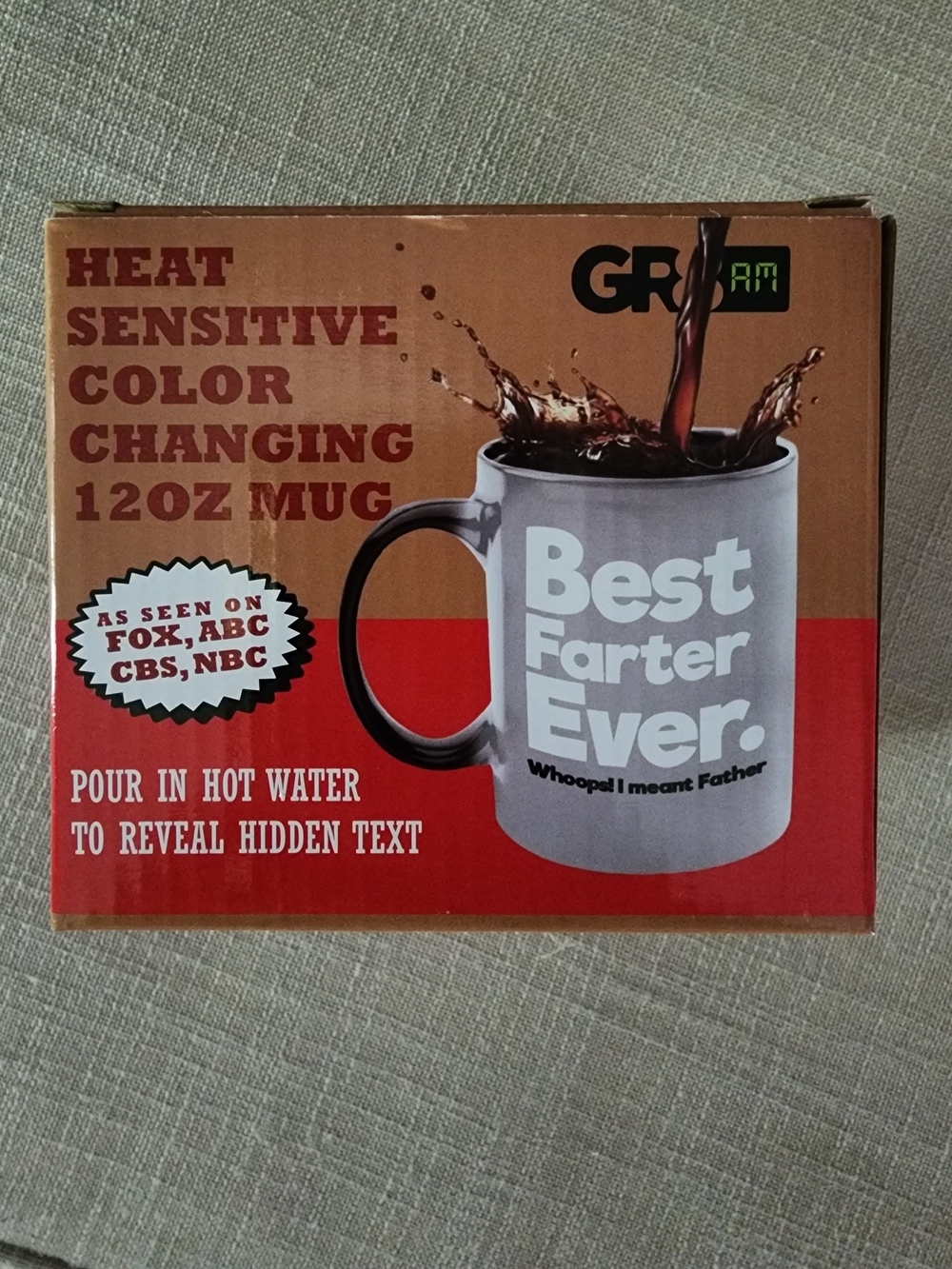 Color Changing Fathers Day Mug NIB
